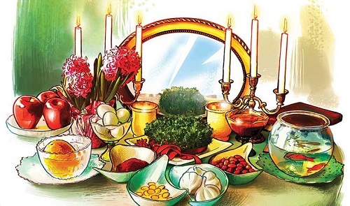 سفره هفت سین در جشن نوروز